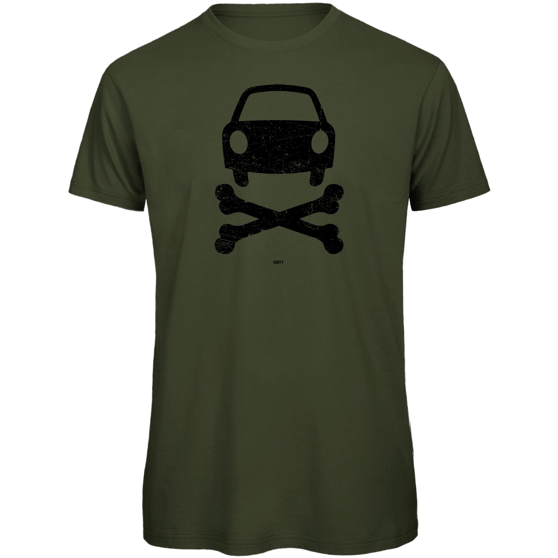 Produktbild von RTTshirts No Car Fahrrad T-Shirt Herren - khaki