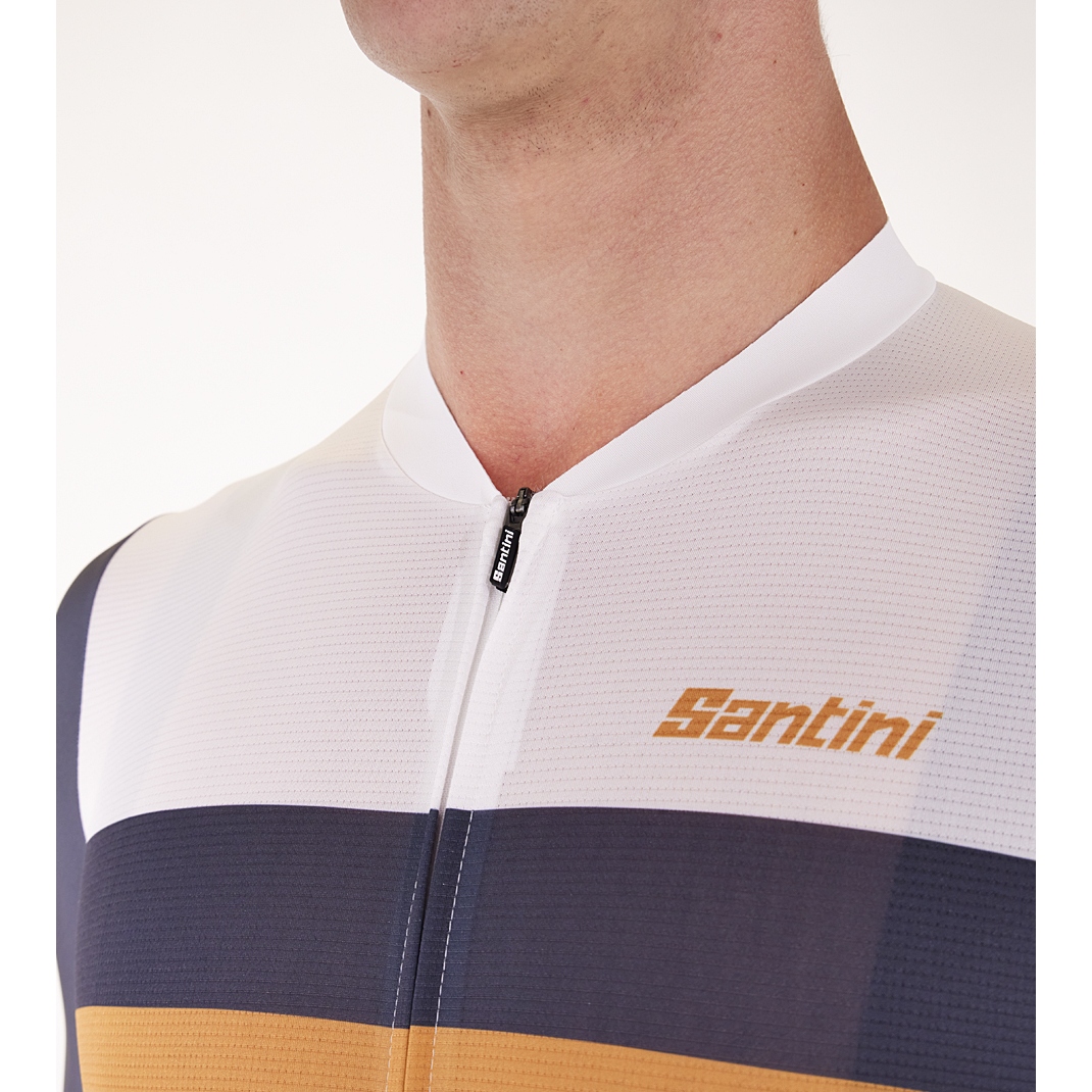 Santini Eco Sleek Bengal Jersey Men 4S94475CESLK4BEN - white