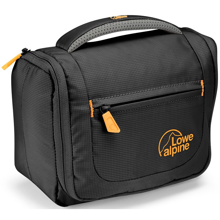 Image of Lowe Alpine Wash Bag Small - Anthracite/Amber