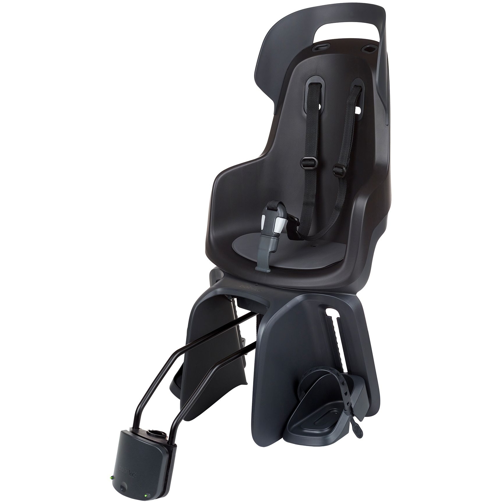 Produktbild von Bobike GO 1P Fahrrad-Kindersitz mit Liegeposition - Rahmenmontage - Urban Black