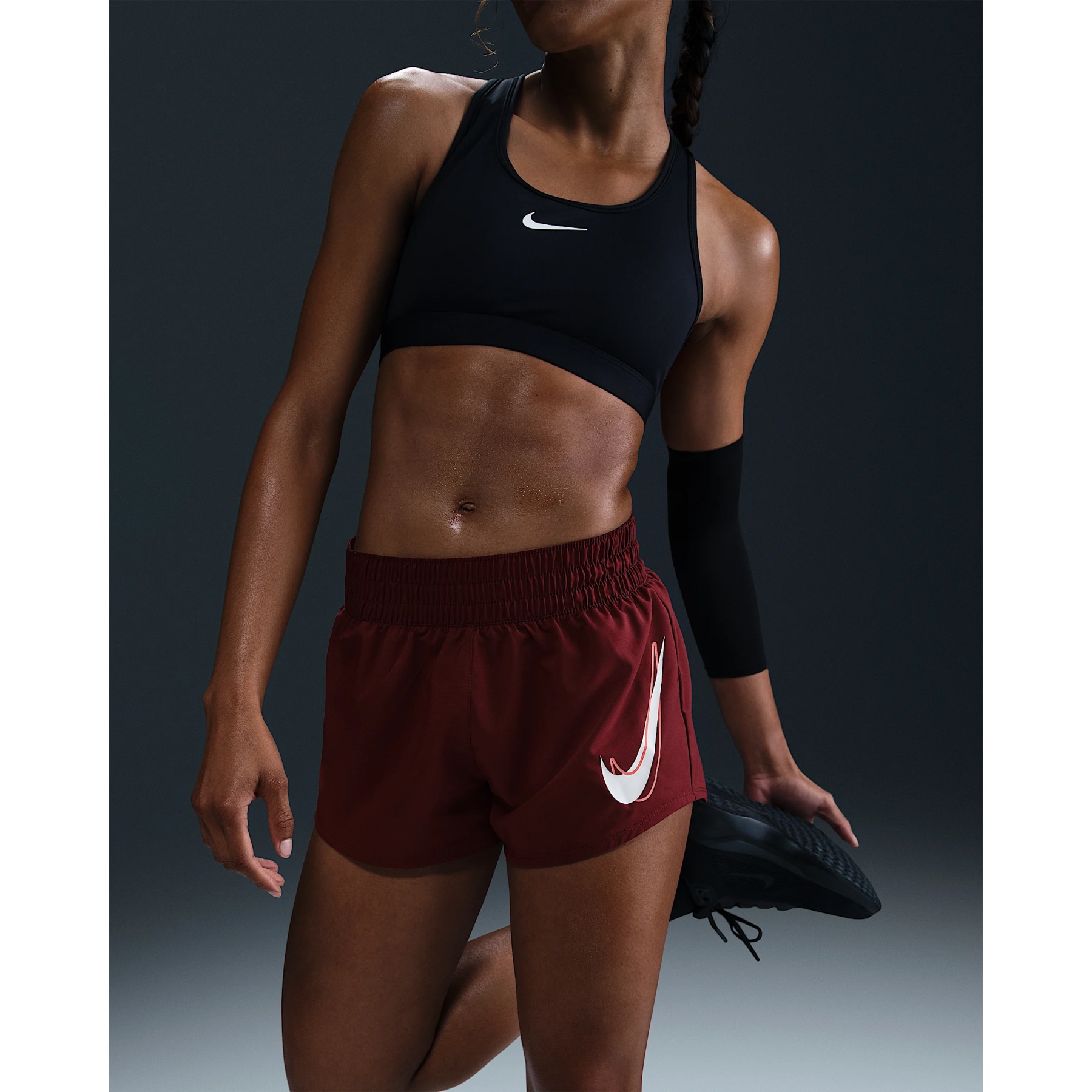 Shorts Loopkledij Dames Nike Nike Dri-Fit Mid Rise 3in 2in1 Shorts