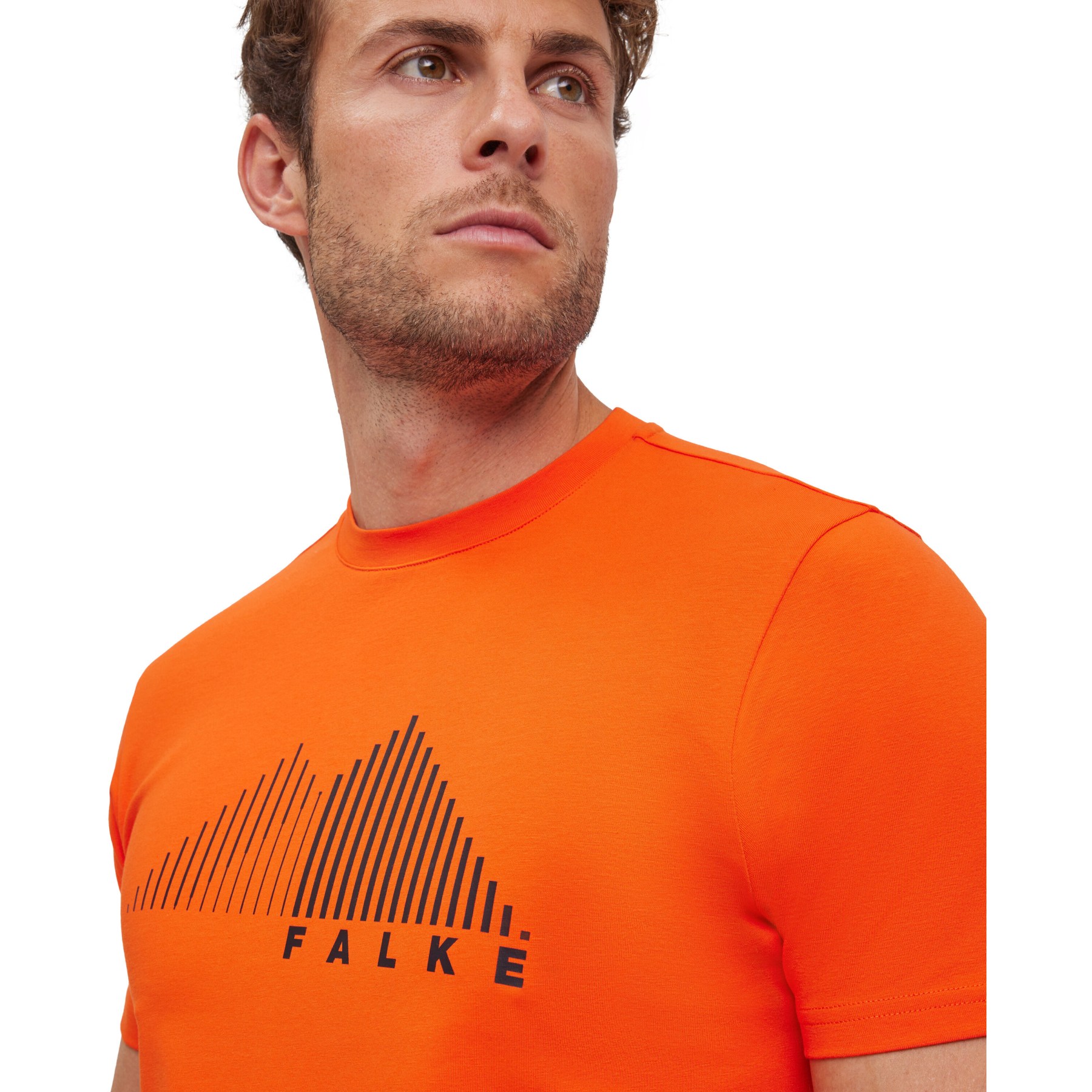 Falke TK Graphic T-Shirt Men - 38728 - samba orange 8182 | BIKE24
