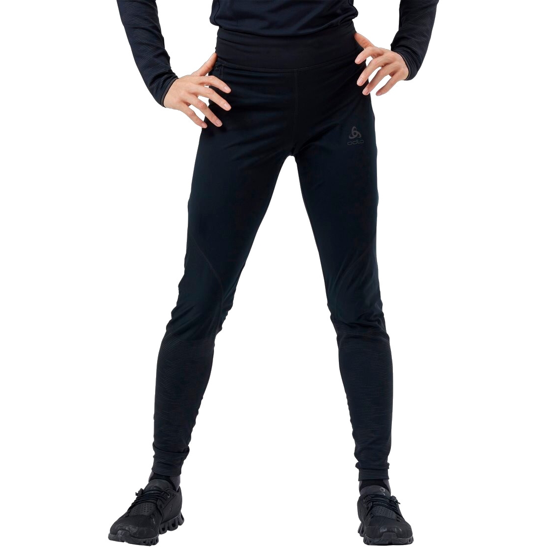 Picture of Odlo Women&#039;s Zeroweight Warm Reflective Running Tights 323121 - black