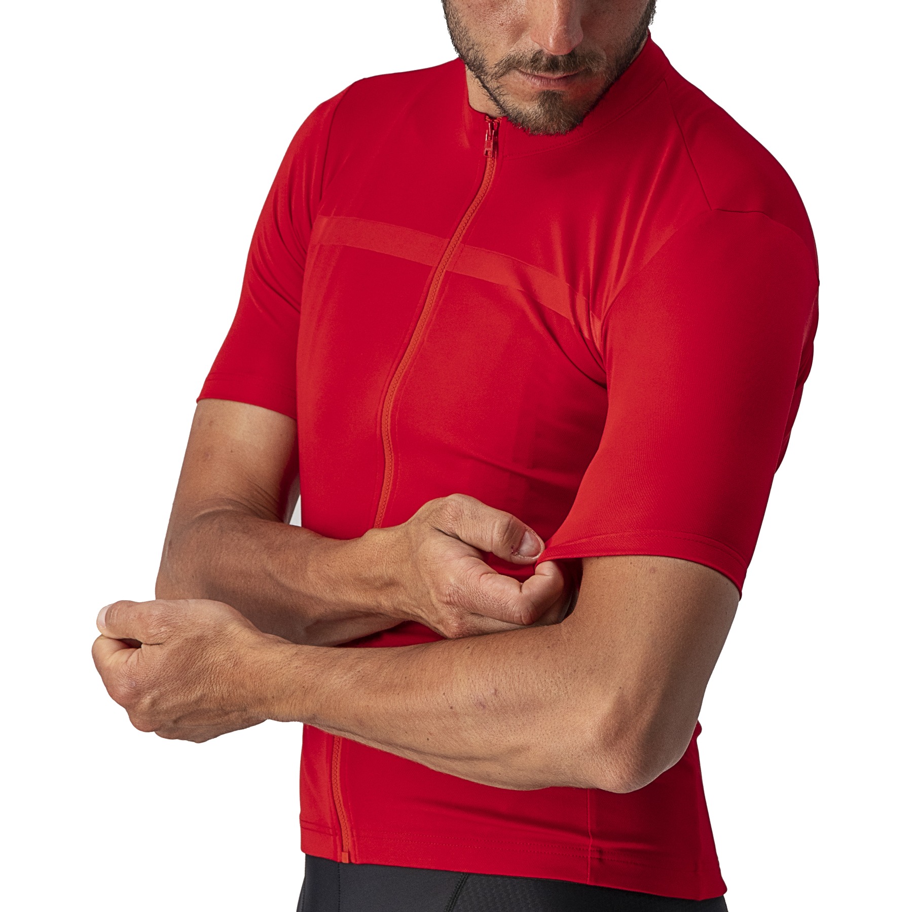 Castelli Maglia a Maniche Corte Uomo - Classifica - rosso 023 - BIKE24