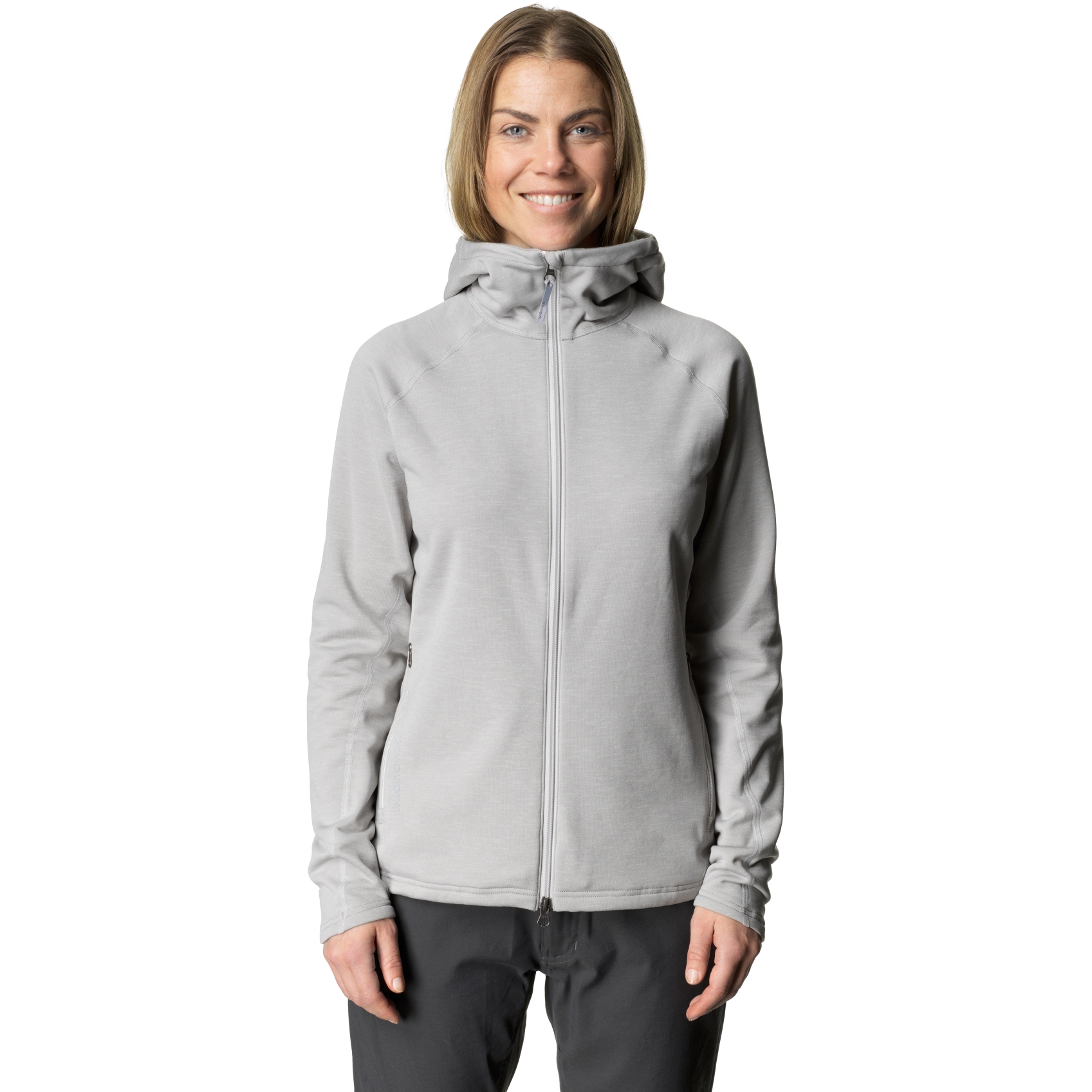 Picture of Houdini Outright Houdi Fleece Jacket Women - Cloudy Gray