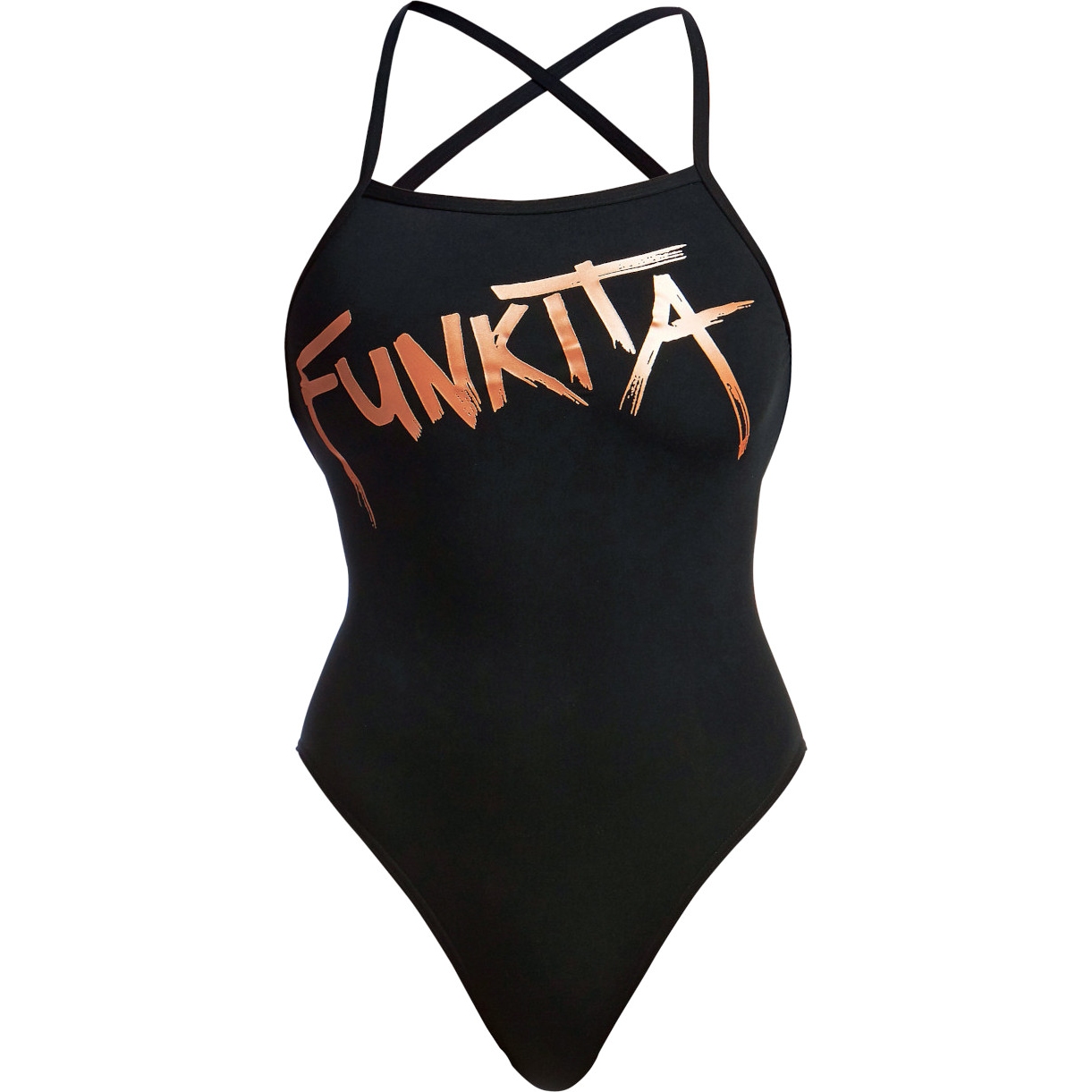 Produktbild von Funkita Strapped In Eco Badeanzug Damen - Bronzed