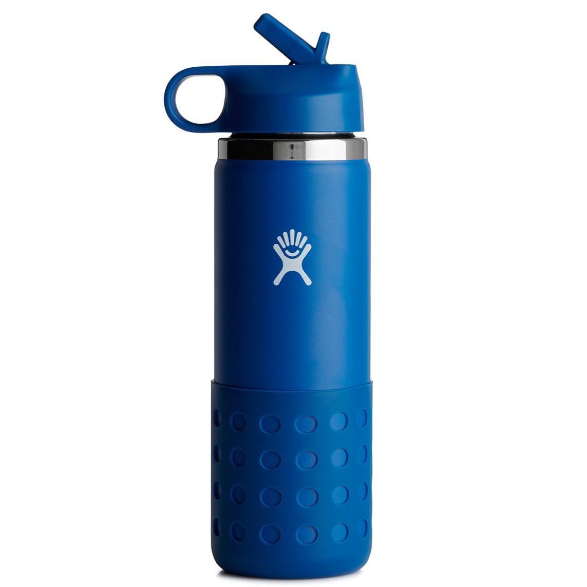 Picture of Hydro Flask 20 oz Kids Wide Mouth Insulated Bottle + Straw Lid - 591 ml - Stream