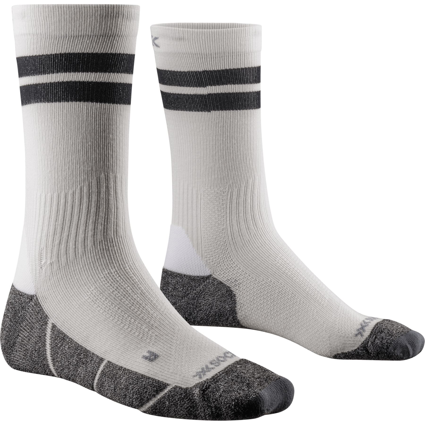 Picture of X-Socks Core Natural Graphics Crew Socks - arctic white/pearl grey