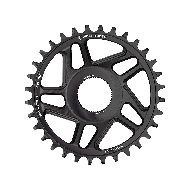 Picture of Wolf Tooth Shimano EP8 Direct Mount Chainring | Drop-Stop B - black