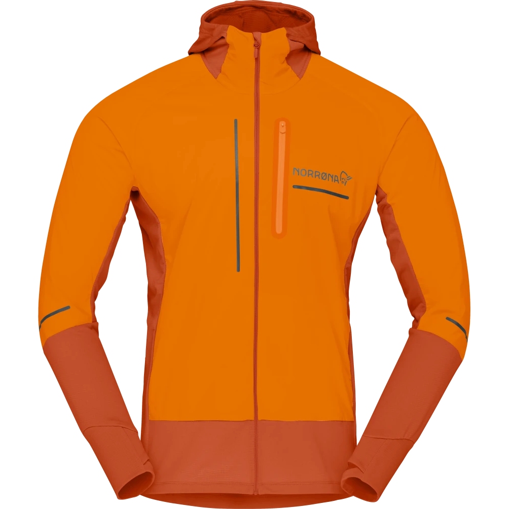 Norrona senja Alpha90 Zip Hood Jacket Men - Exuberance | BIKE24