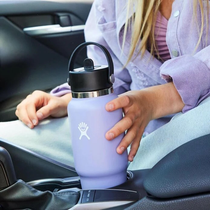 Hydro Flask 32oz Wide Mouth Insulated Travel Bottle + Flex Straw