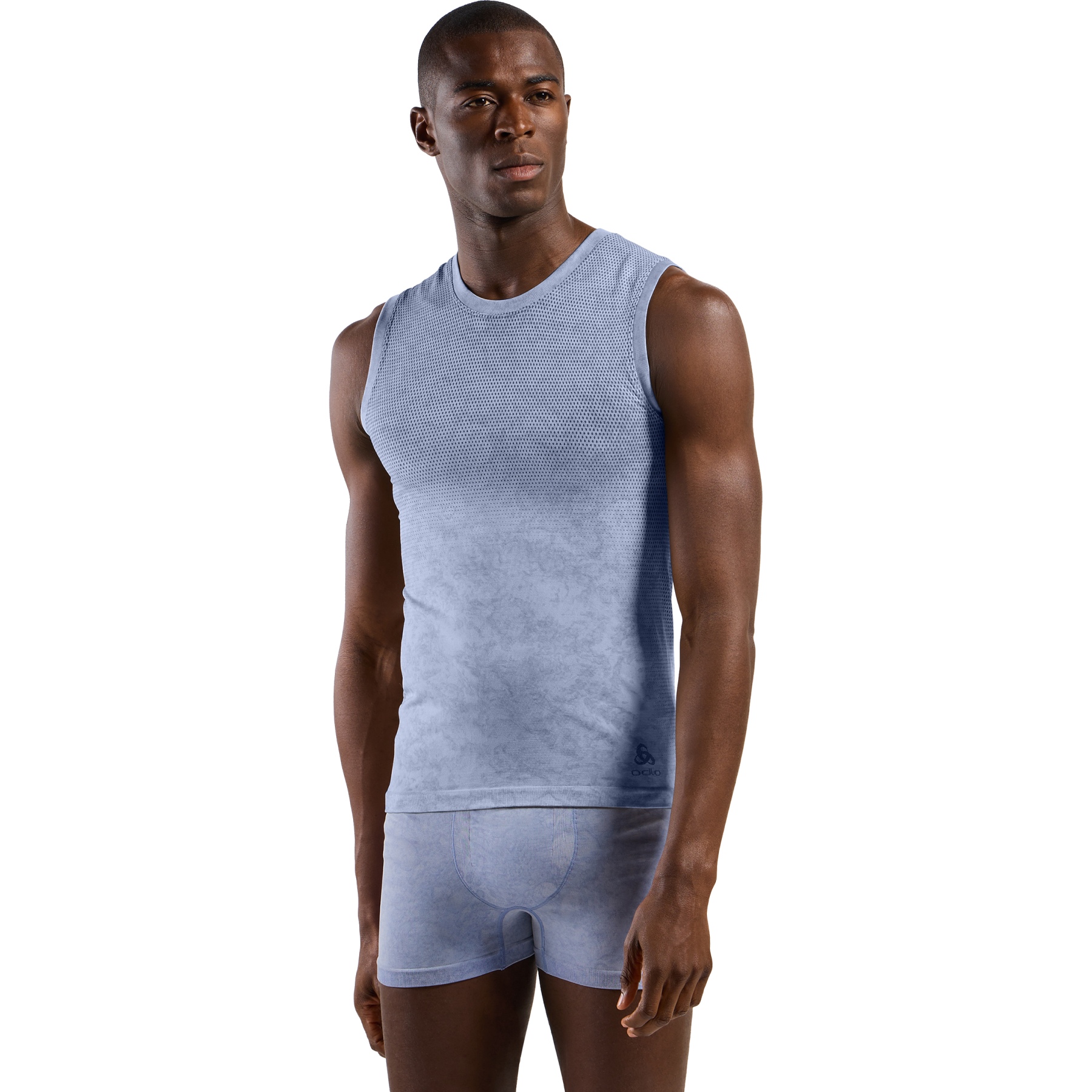 Productfoto van Odlo Performance Light Rain-Dye mouwloze Base Layer Heren - skipper blue