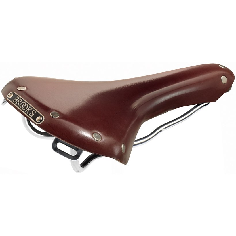 Picture of Brooks B15 Swallow Bend Leather Saddle - brown
