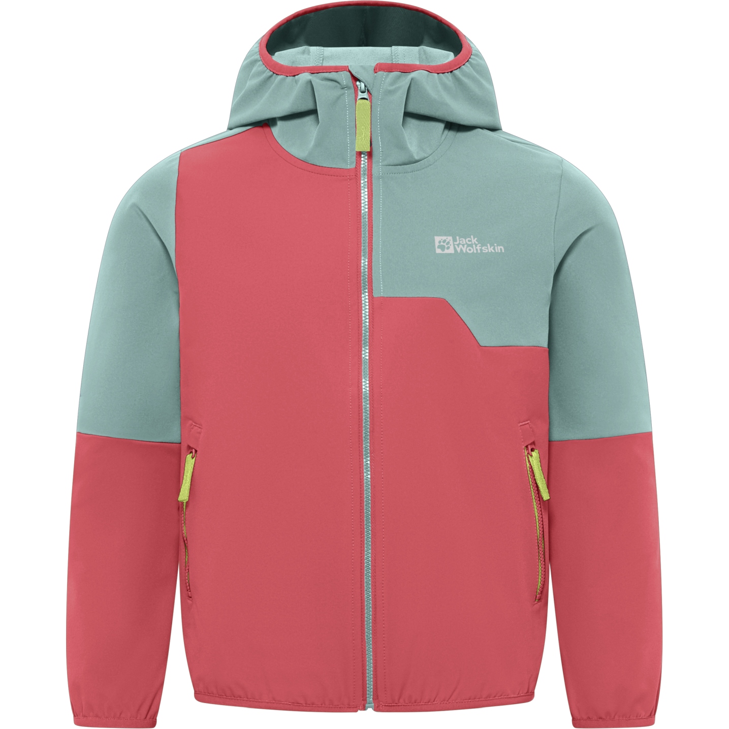 Produktbild von Jack Wolfskin Turbulence Kapuzenjacke Kinder - sunset coral