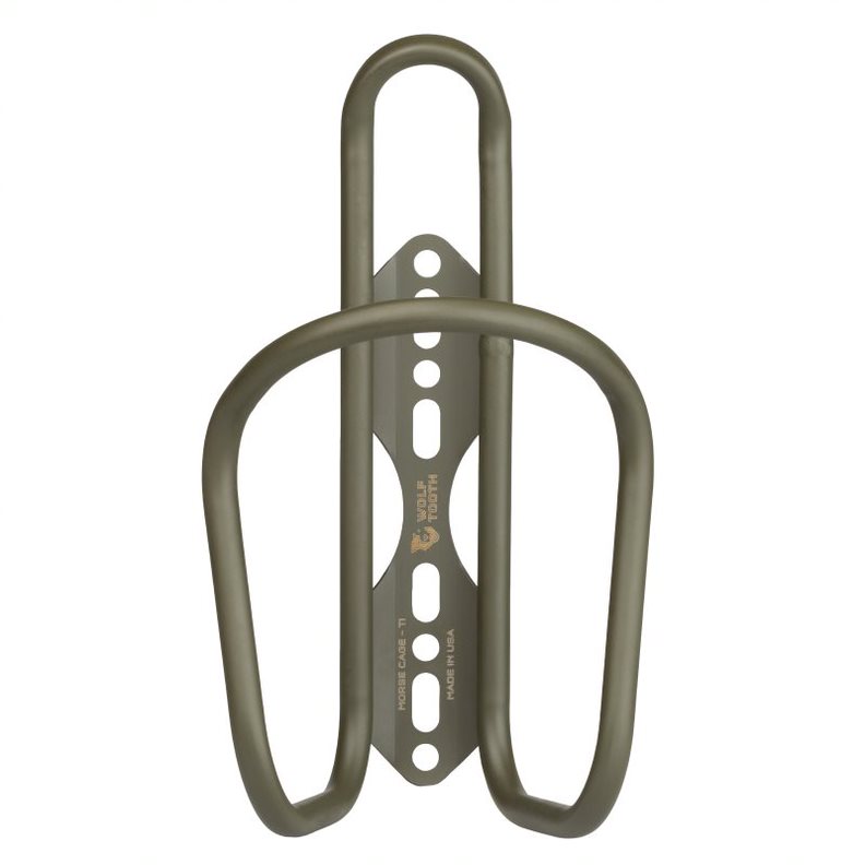Picture of Wolf Tooth Morse Cage Ti - Bottle Cage - Limited Edition - Olive
