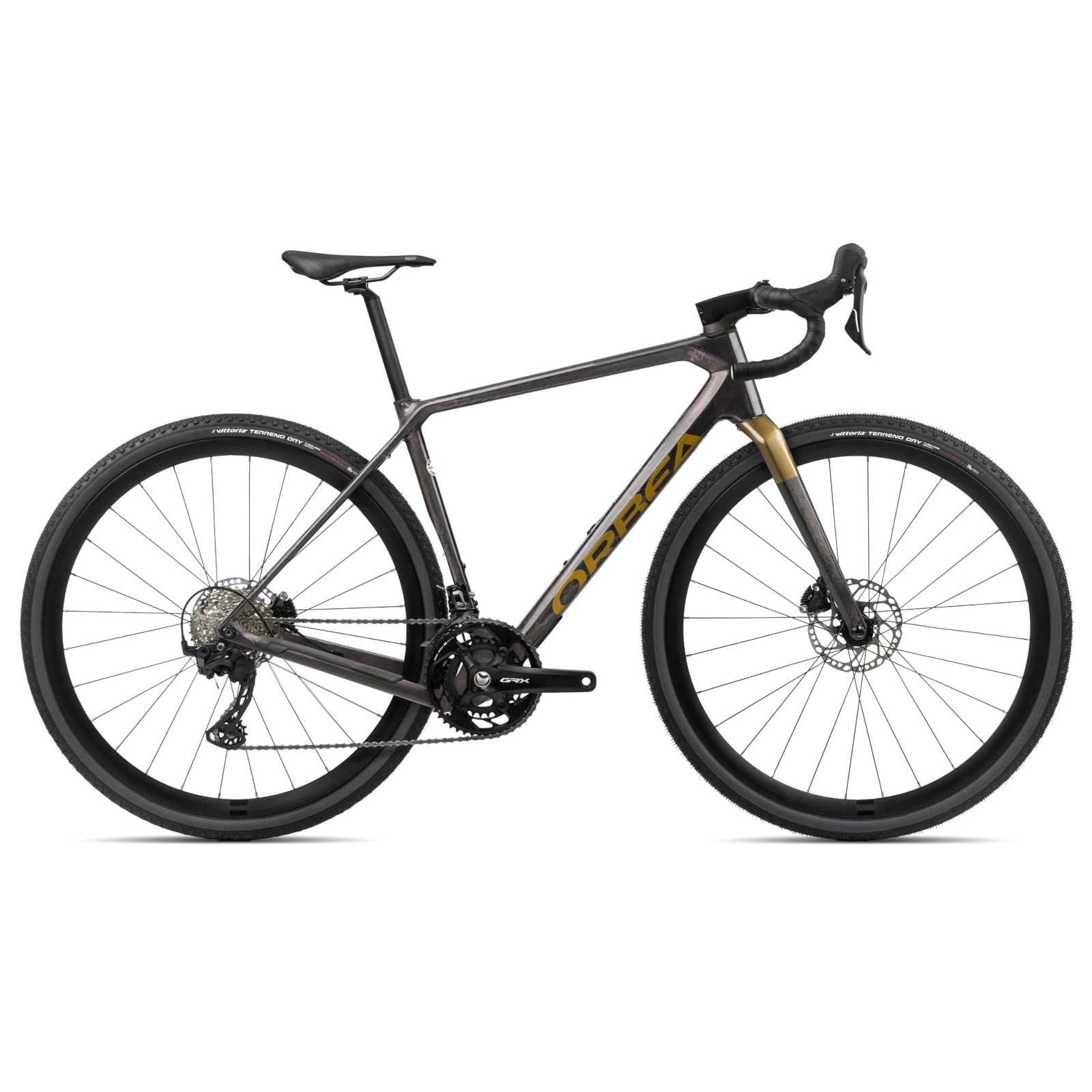 Foto de Orbea Bicicleta Gravel GRX RX820 - TERRA M30TEAM - 2024 - Cosmic Carbon - Metallic Olive Green (gloss)