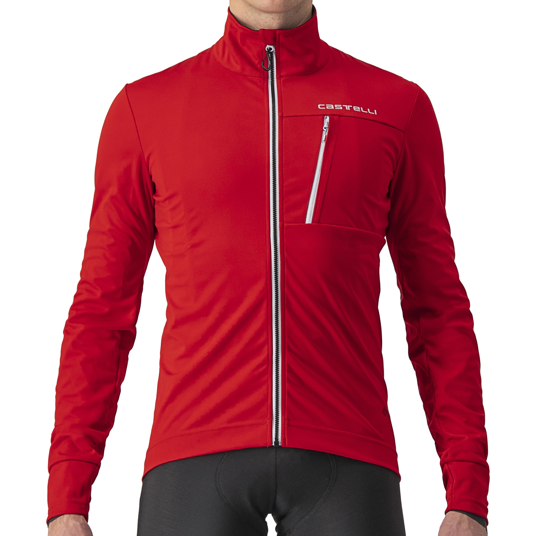 Picture of Castelli Go Jacket - red/silver grey 023