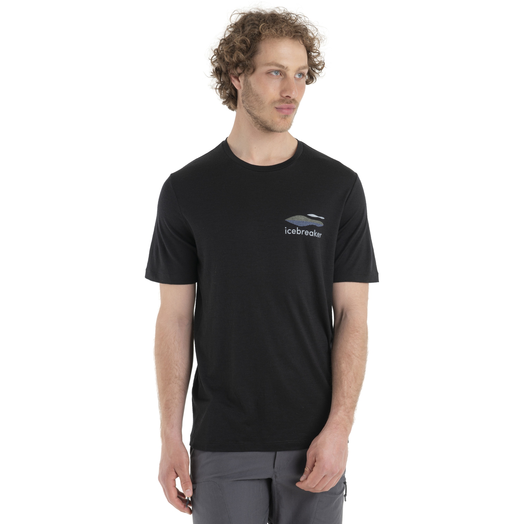 Imagen de Icebreaker Camiseta Hombre - Tech Lite II Aotearoa - Negro
