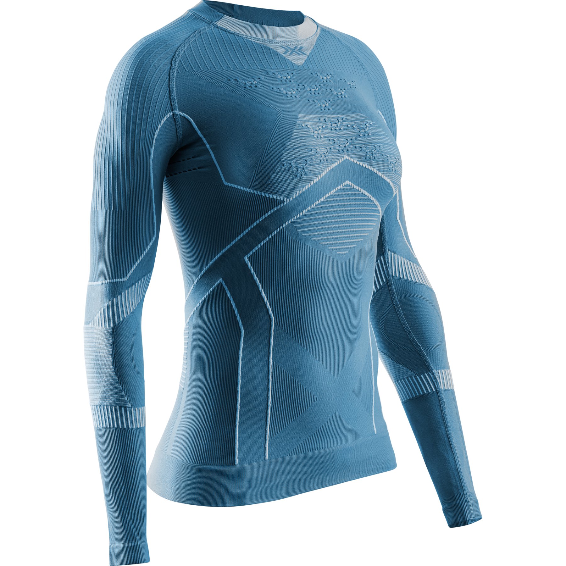 Photo produit de X-Bionic Maillot de Corps Manches Longues Femme - Energy Accumulator Light - mineral blue/arctic white