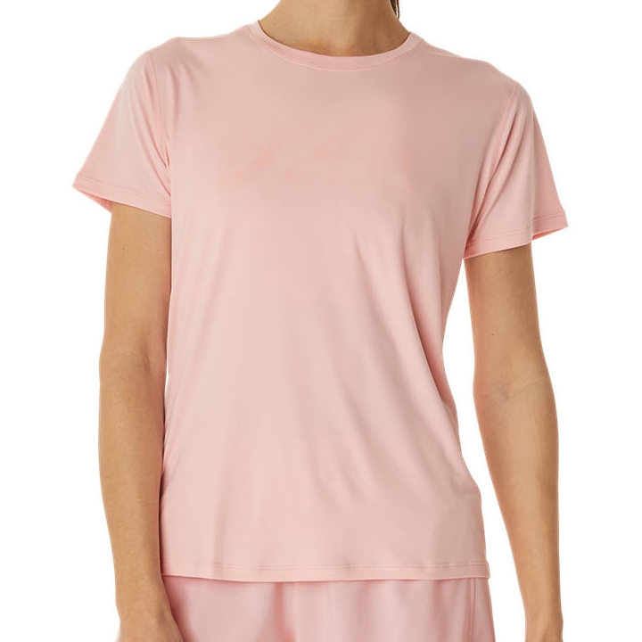 asics T Shirt de course Femme Runkoyo frosted rose BIKE24