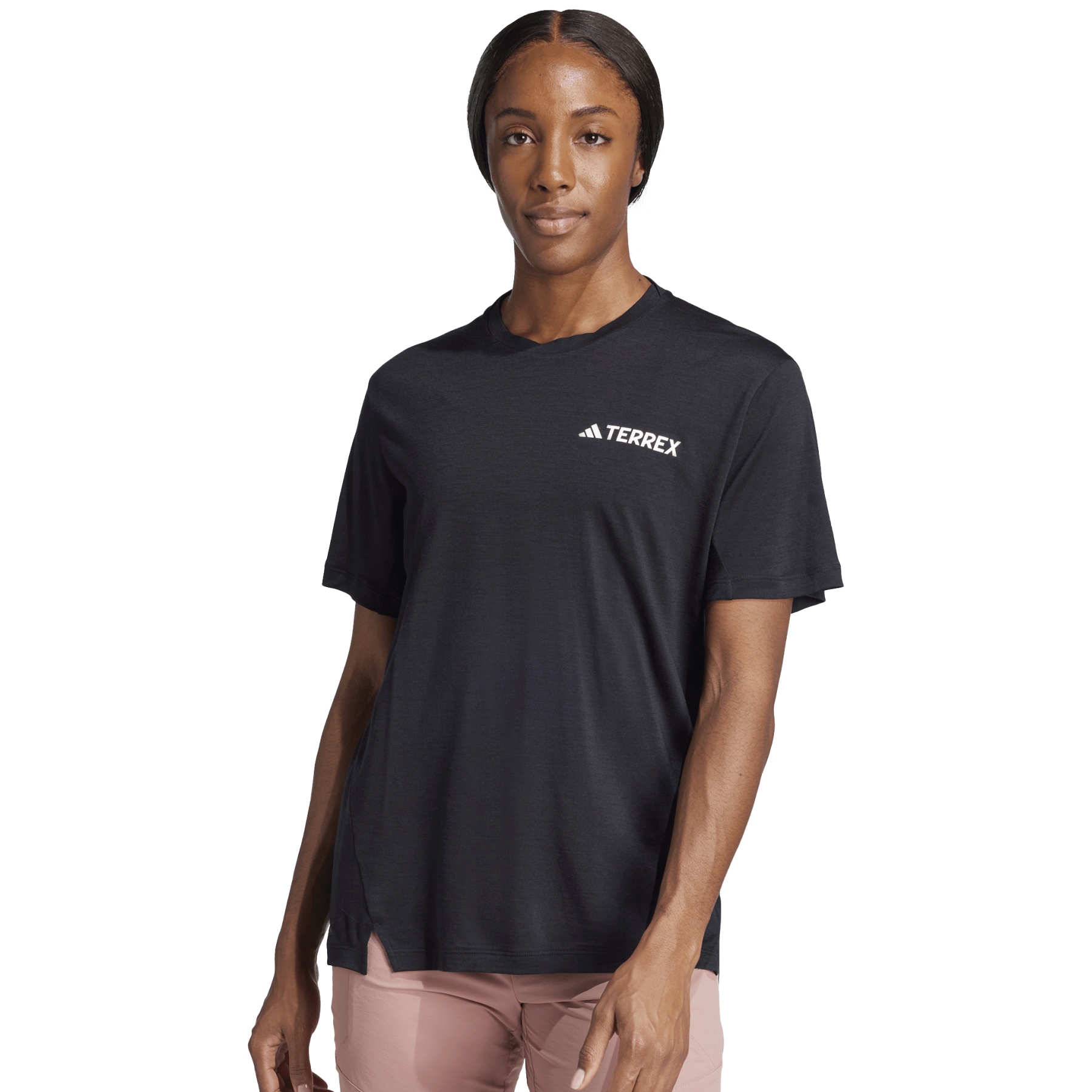 женская футболка adidas TERREX Xperior из мериноса - черный JE0348