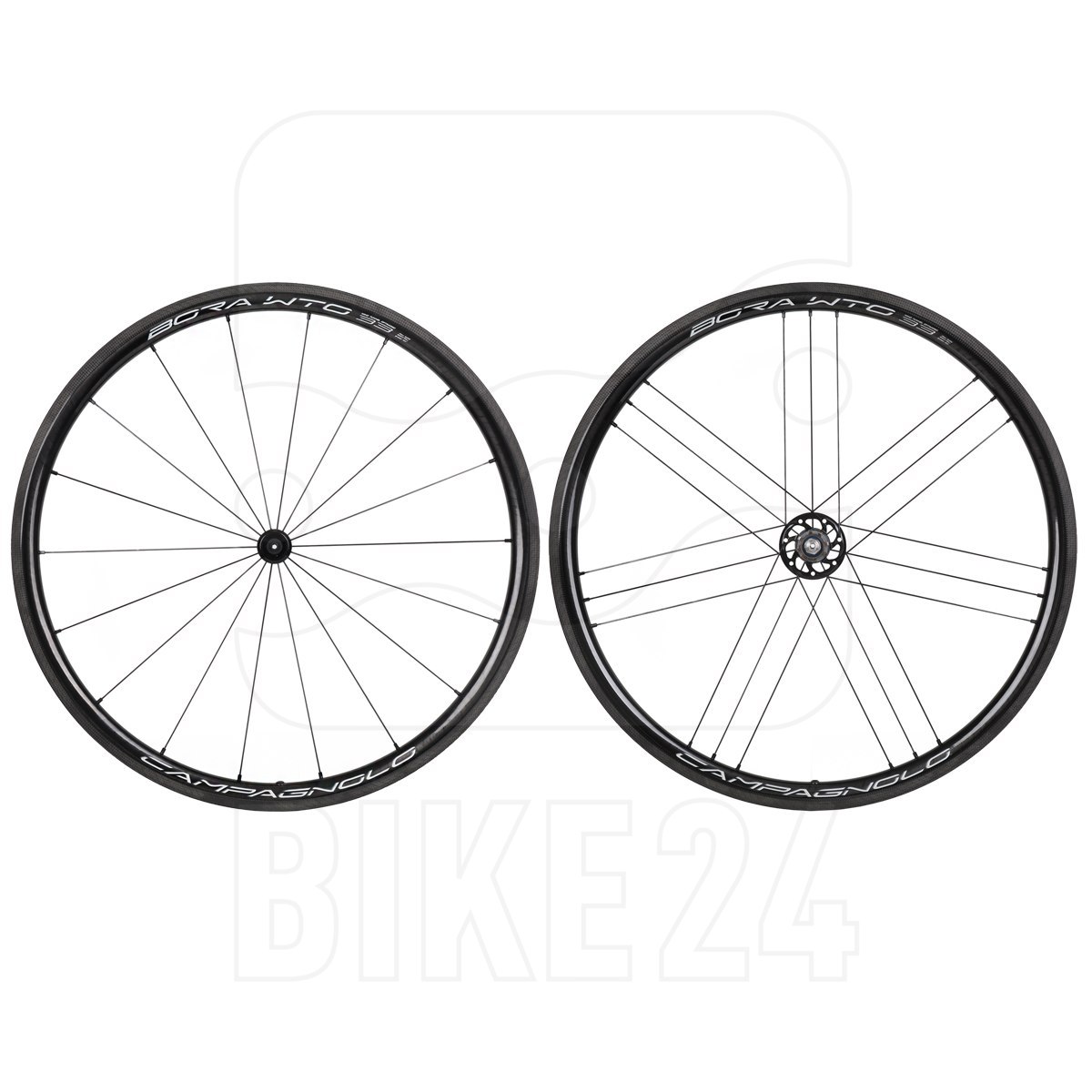 Picture of Campagnolo Bora WTO 33 - 28 Inch Wheelset - Carbon - Tubeless/Clincher - 2-Way Fit - Campagnolo ED - QR - Bright