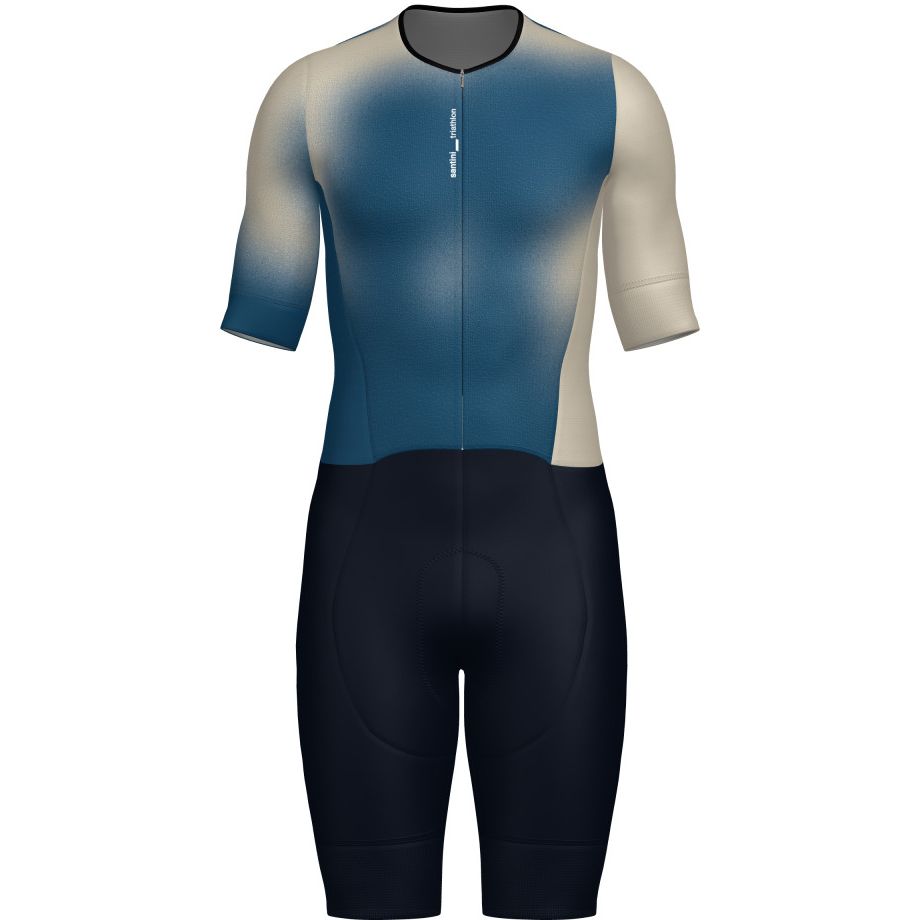 Produktbild von Santini Leaf Triathlon Anzug Herren 5T774IMGLEAFSPOT - bluette