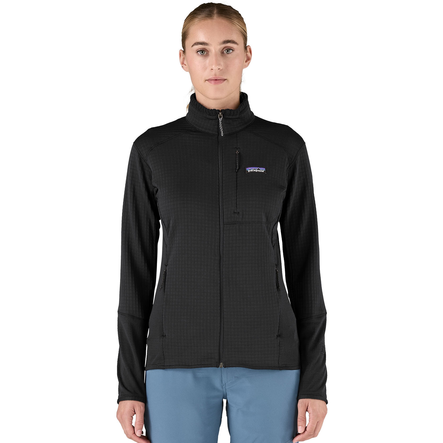 Photo produit de Patagonia Veste Polaire Femme - R1 Hybrid - Noir
