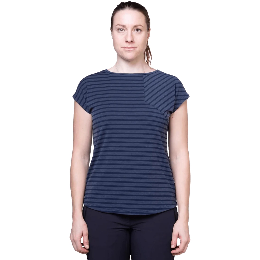 Produktbild von Mountain Equipment Silhouette T-Shirt Damen ME-006647 - cosmos stripe/cosmos
