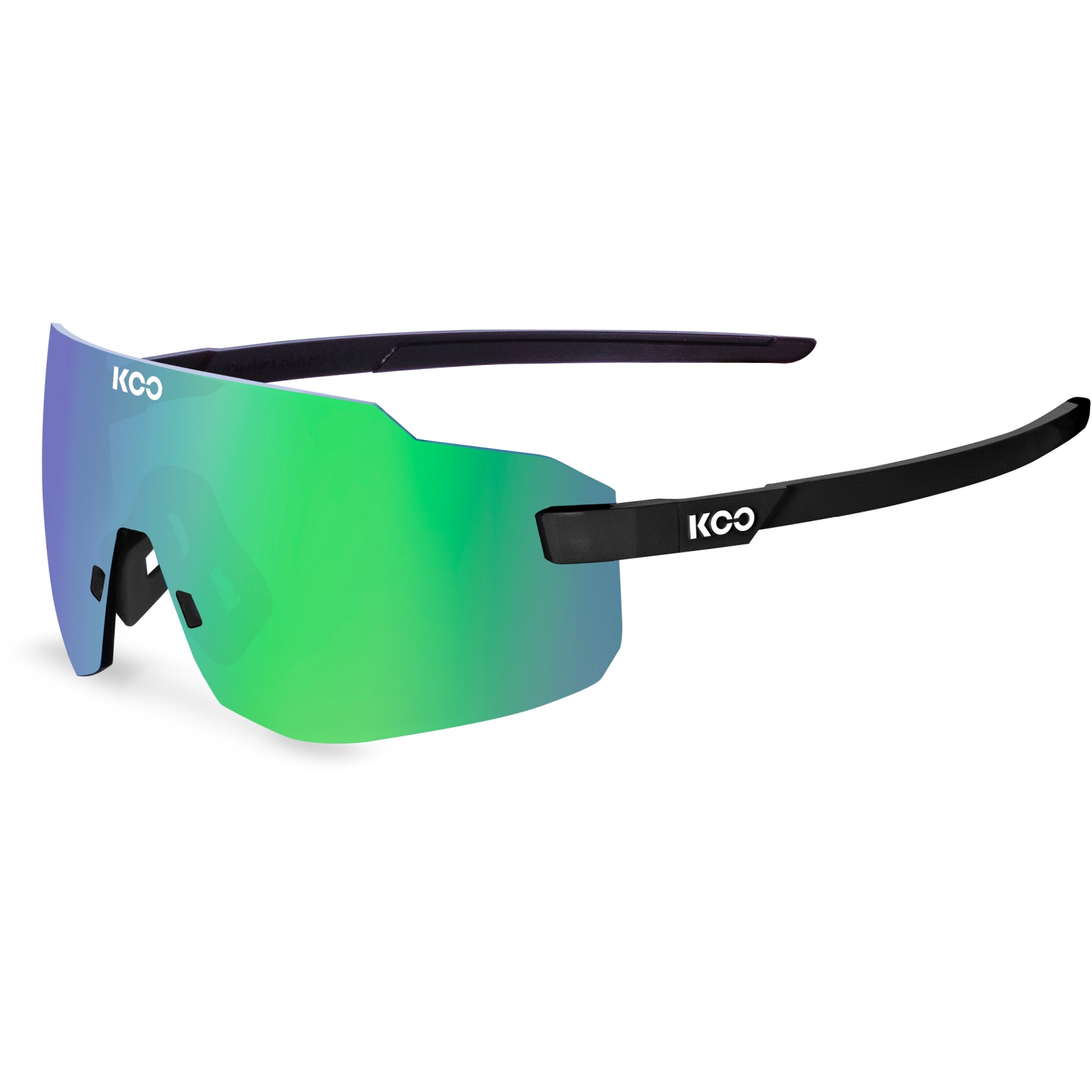 Picture of KOO Supernova Sunglasses - Black Matt | Green Mirror