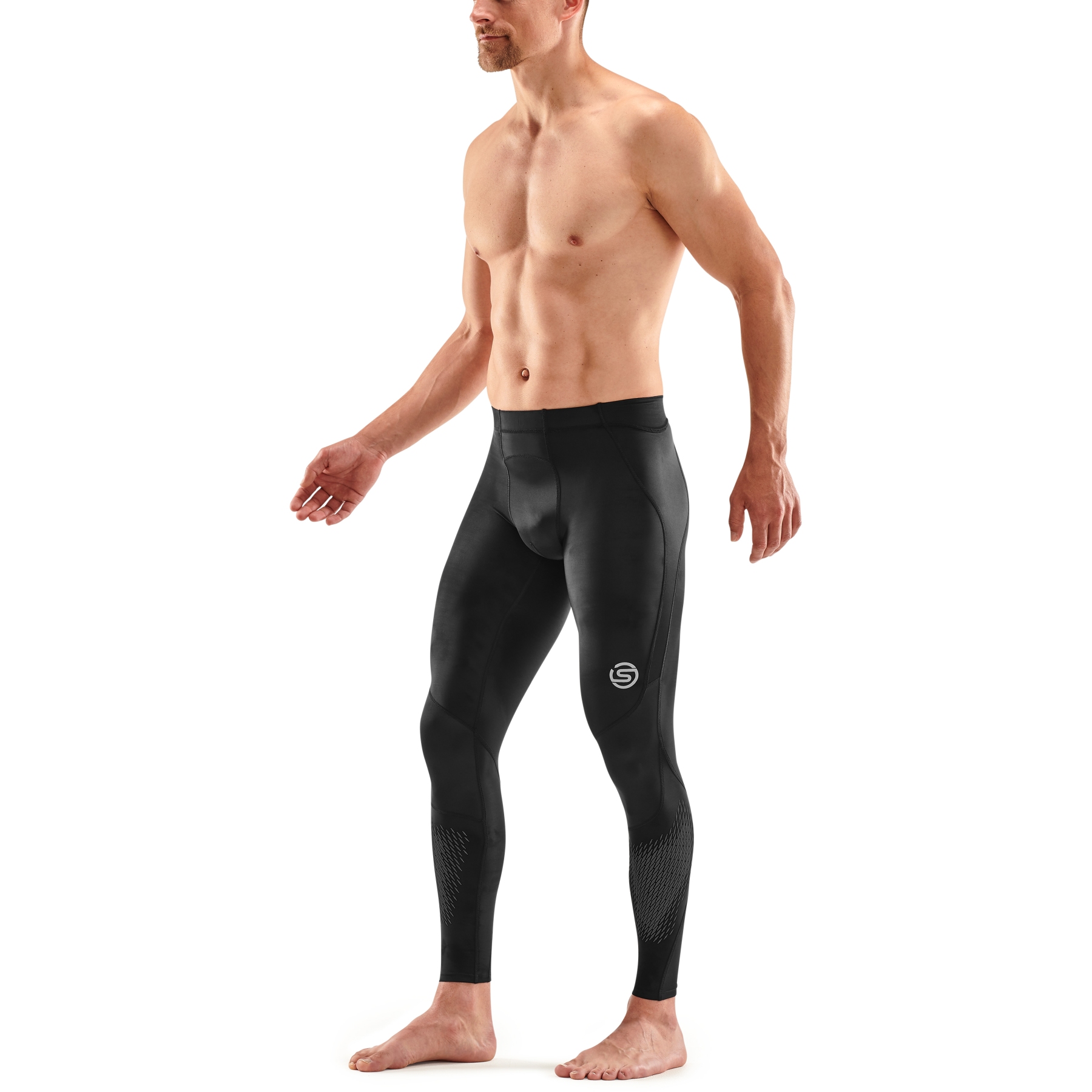 Skins A400 Youth Compression Long Tights (Black)