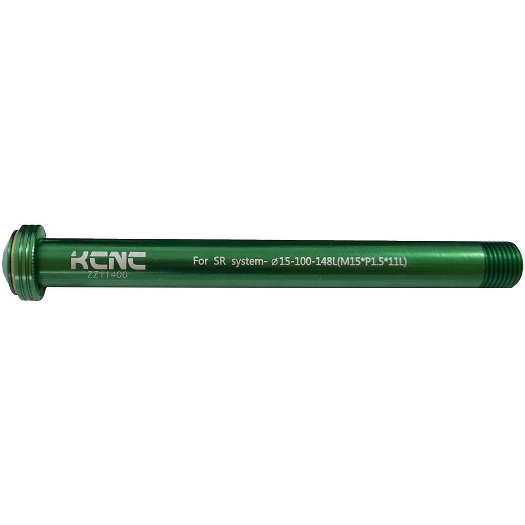 Picture of KCNC Thru Axle KQR08 - 15x110mm - 6061AL - green