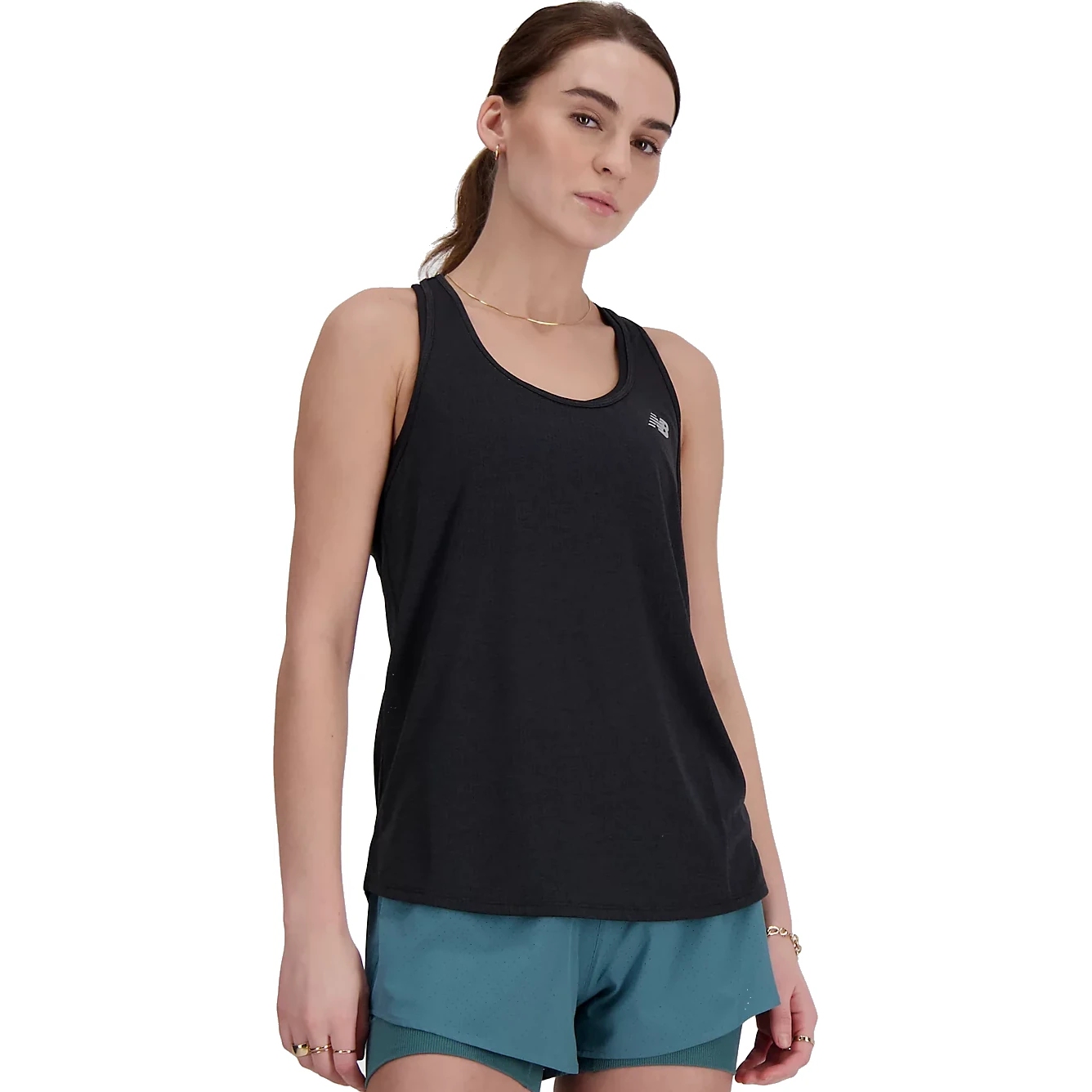 Produktbild von New Balance Athletics Tanktop Damen - Black Heather