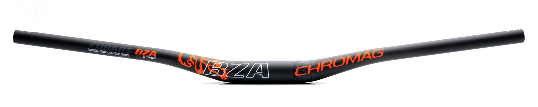 Photo produit de CHROMAG BZA 35.0 DH MTB Handlebar with 35mm Rise - black / orange