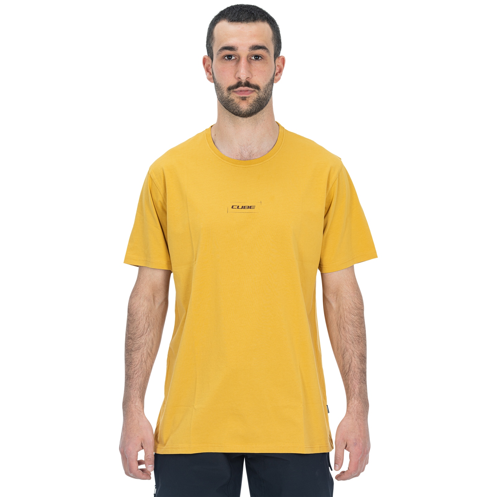 Picture of CUBE Organic Hot Dog GTY FIT T-Shirt Men - yellow
