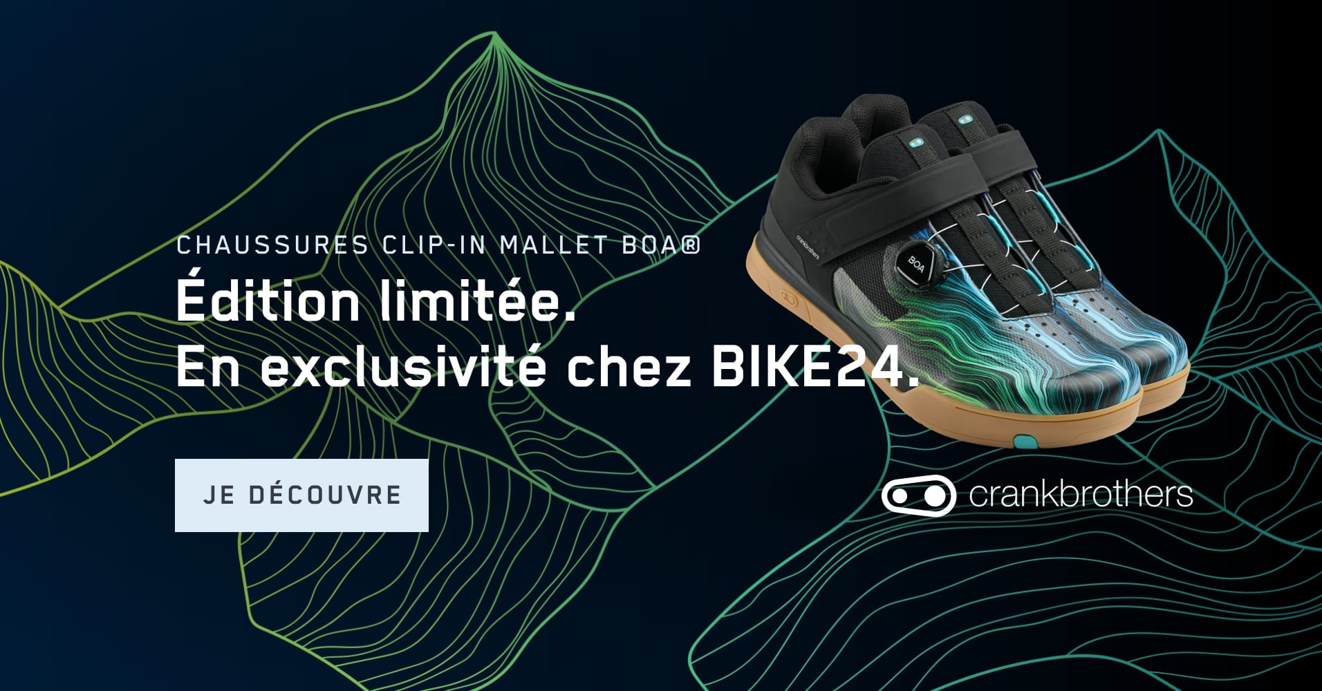 Crankbrothers Mallet Boa Clip-In Swirl - Edition limitee