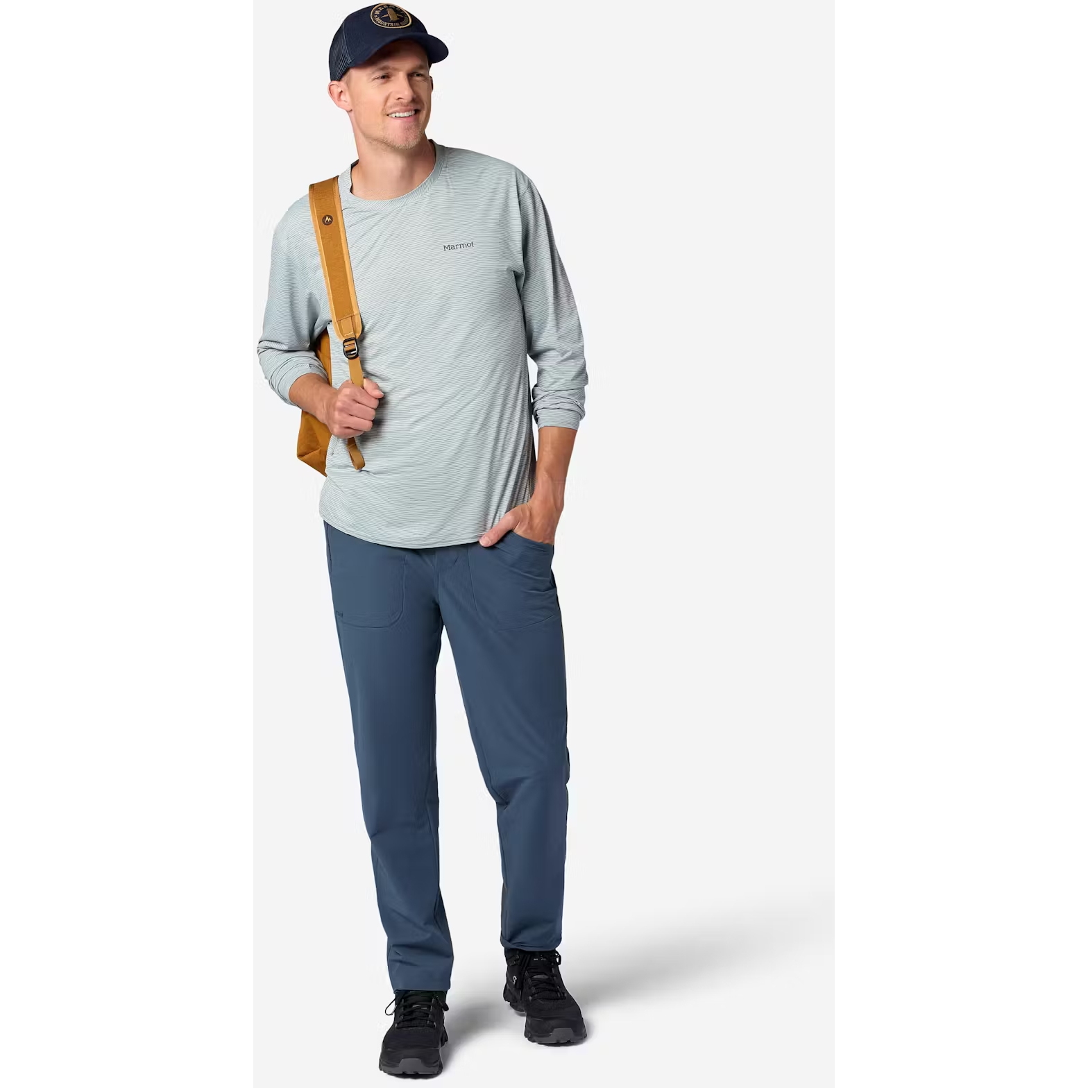 Marmot AirExchange UPF 50 Crew Longsleeve Shirt Men - boulder 