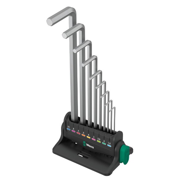 Produktbild von Wera 950/9 Hex-Plus 8 Winkelschlüsselsatz, 9‑teilig