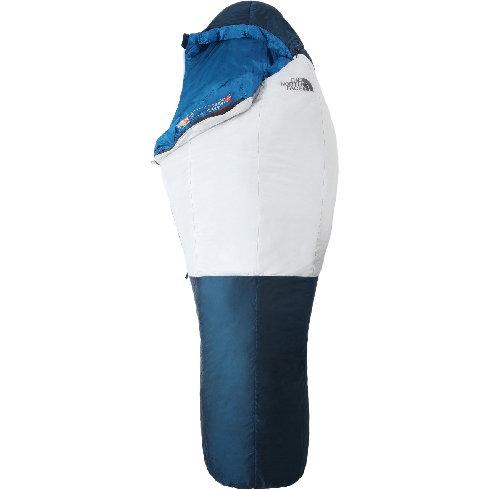 Picture of The North Face Cat&#039;s Meow Eco Sleeping Bag - Regular - Right zip - Banff Blue/Tin Grey
