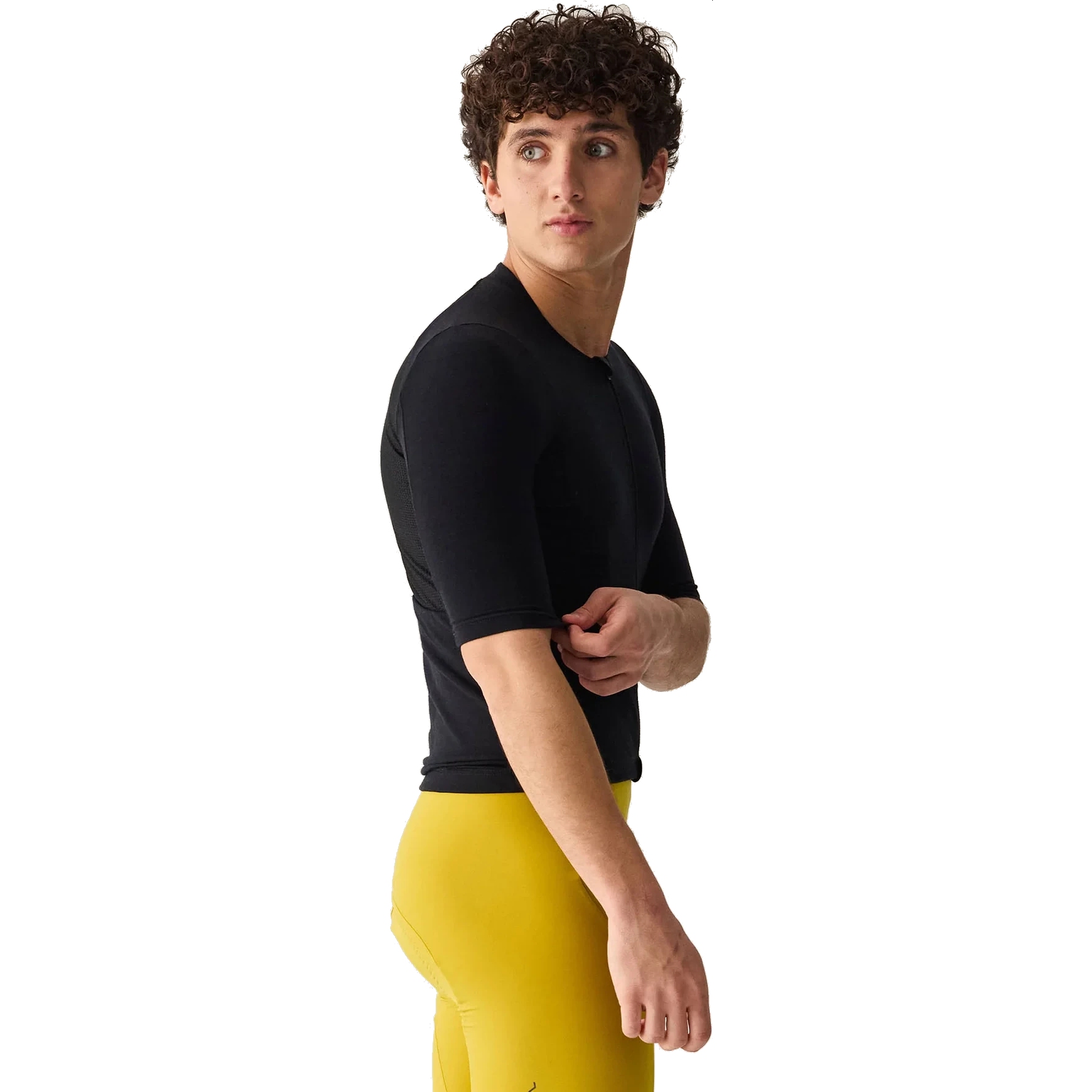 Maillot Cyclisme Velocio Homme - Taille S, Noir Blanc Géométrique, Fermeture éclair Intégrale - Occasion