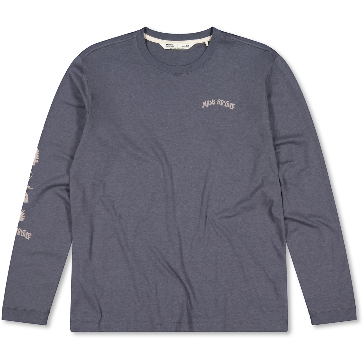T-shirt Vintage Homme Murphy & Nye Taille M - Violet, Manches Longues, Coton - Occasion Très Bon état