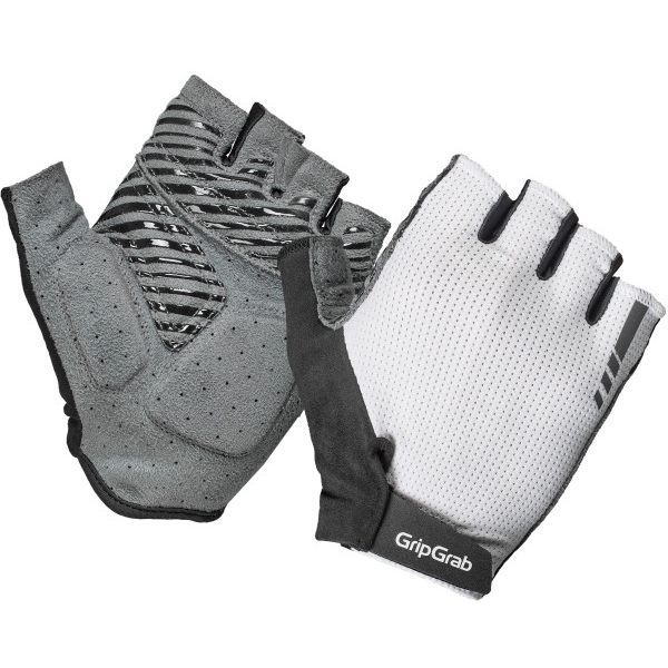 Picture of GripGrab Expert RC Max Padded Short Finger Summer Gloves - White