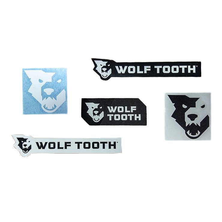 Produktbild von Wolf Tooth Decal Pack - 5 Aufkleber - schwarz / weiß