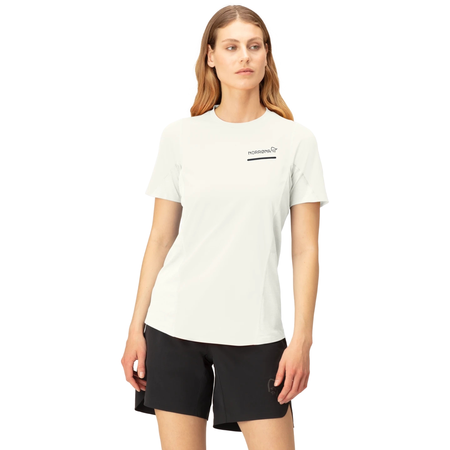 Picture of Norrona senja equaliser lightweight T-shirt Women - Snow White