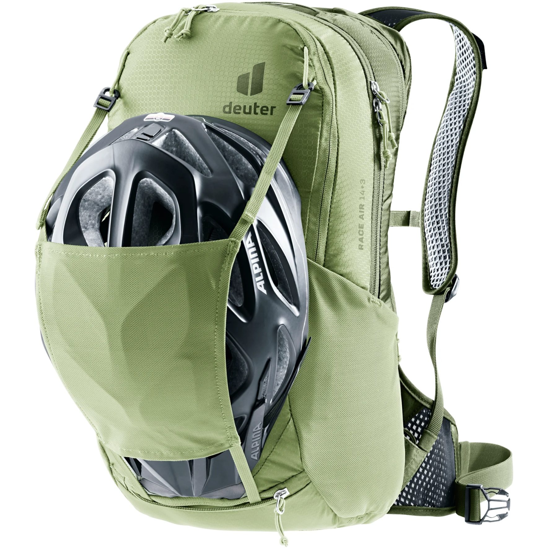 Deuter Race Air 14+3 Bike Backpack - 17L - mineral-grove | BIKE24