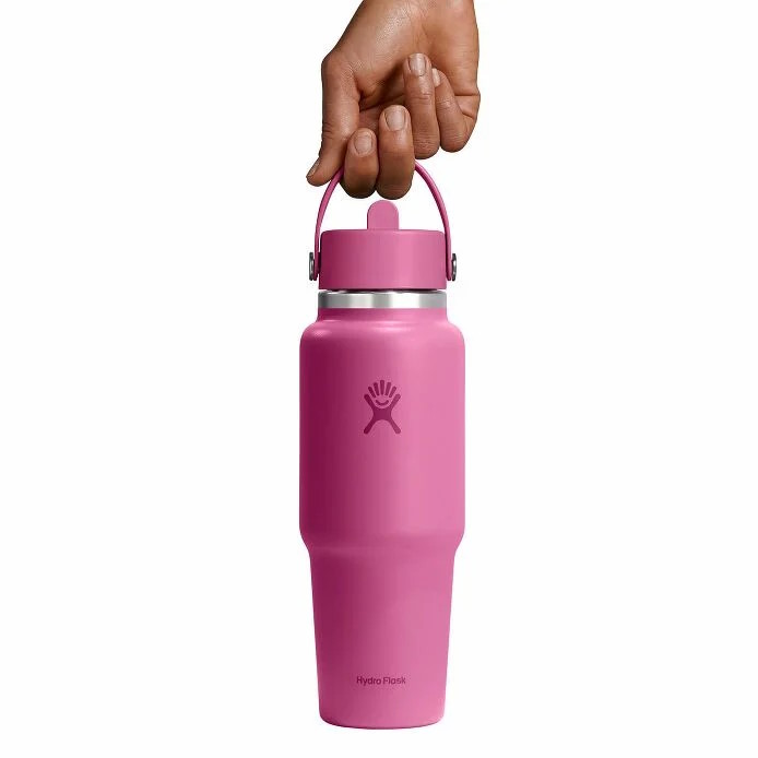 Hydro Flask 32oz Wide Mouth Insulated Travel Bottle + Flex Straw Cap -  946ml - Reef | BIKE24