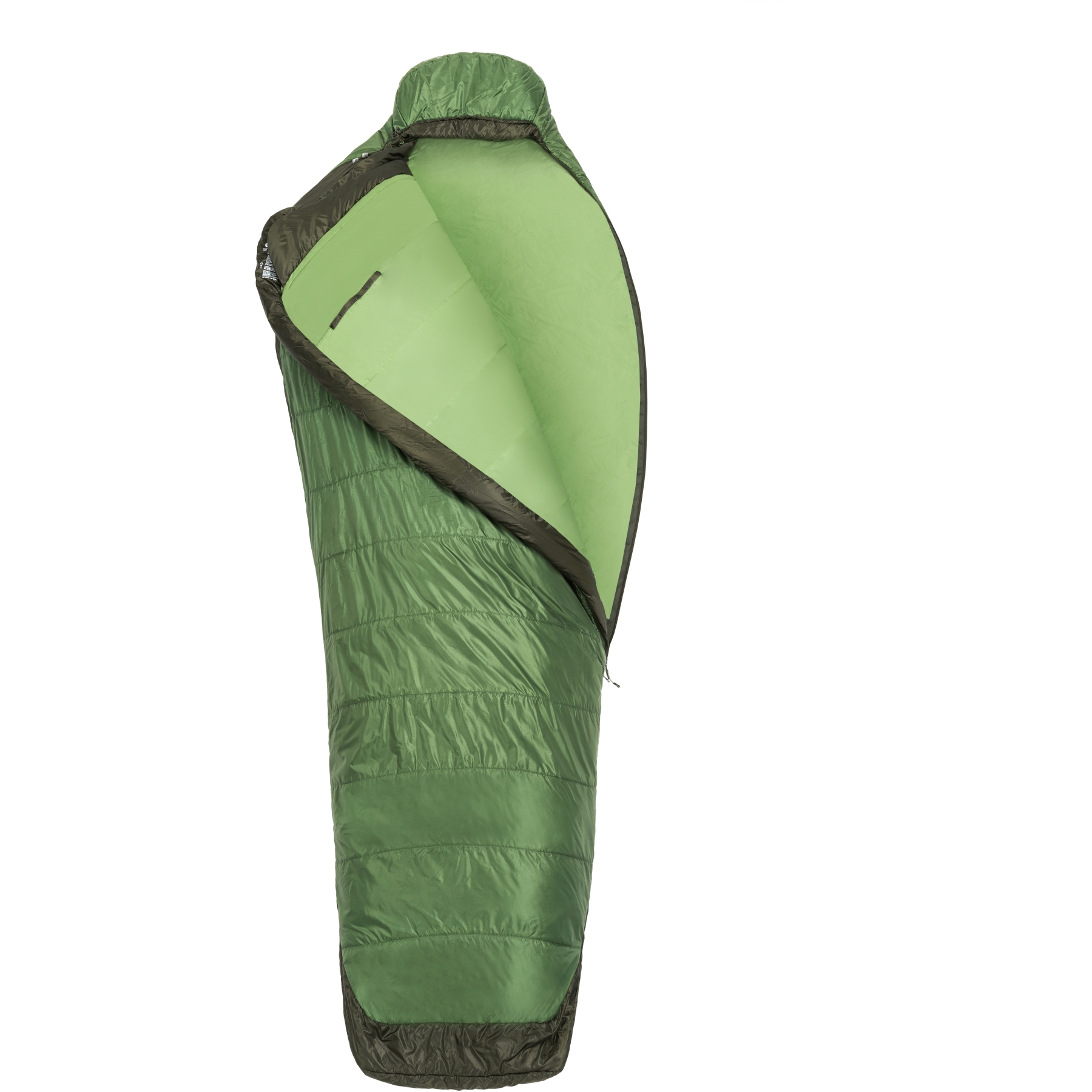 Picture of Marmot Trestles Elite Regular Eco 30 X-Wide Sleeping Bag - Zip Left - vine green/forest night