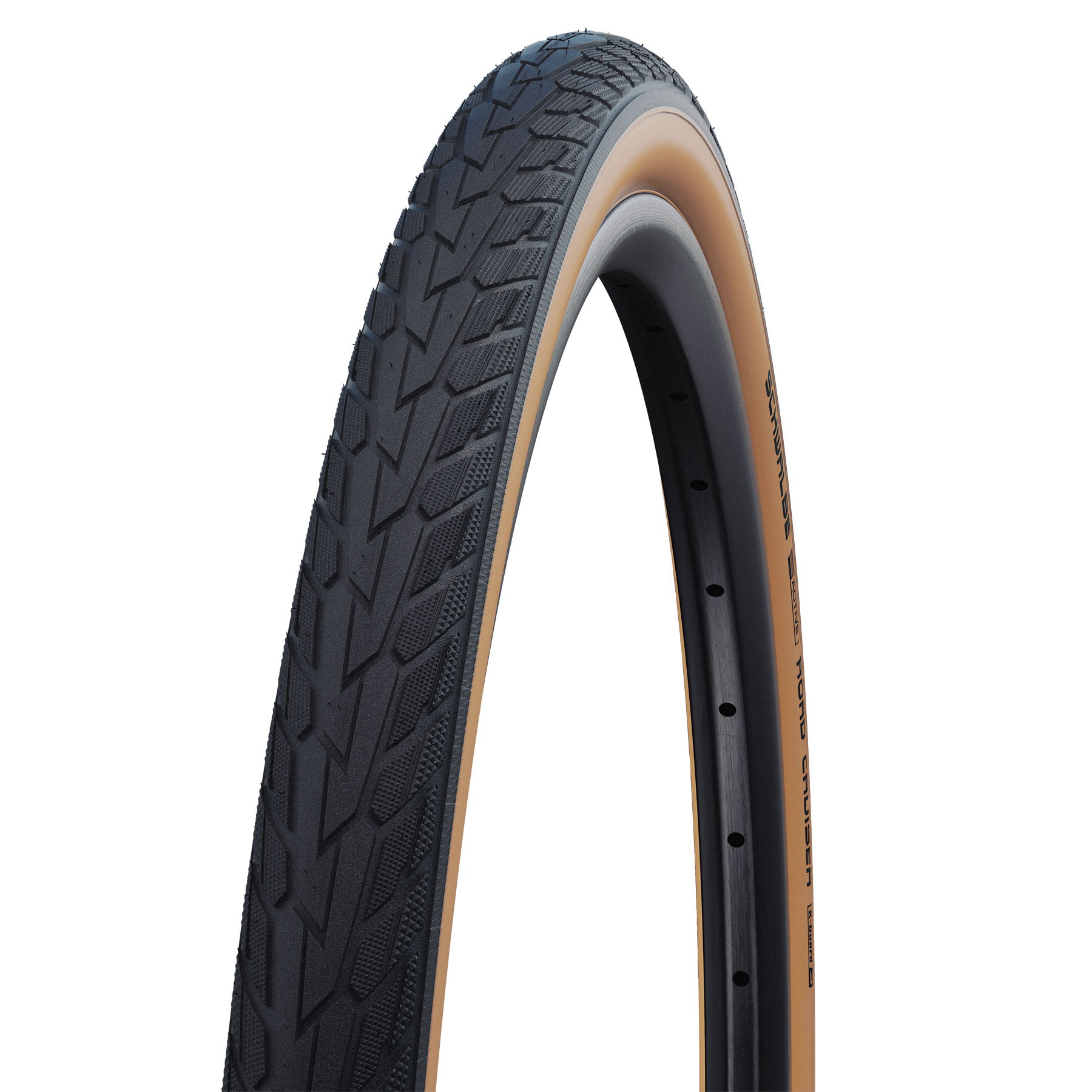 Picture of Schwalbe Road Cruiser Wire Bead Tire - Active | Green Compound | K-Guard - 28x1.40&quot; | gumwall