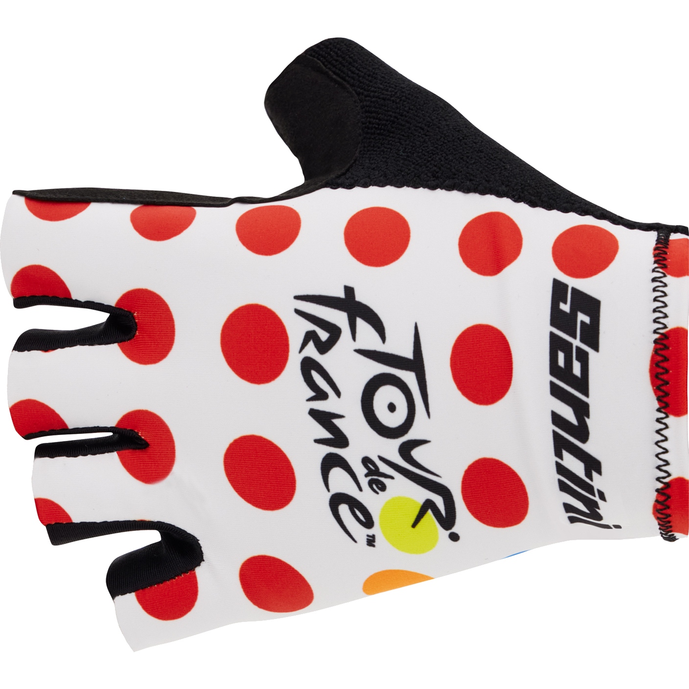 Produktbild von Santini GPM Leader Kurzfinger-Handschuhe - Tour de France™ 2024 - RE367CL23TDFKOM - pois PO