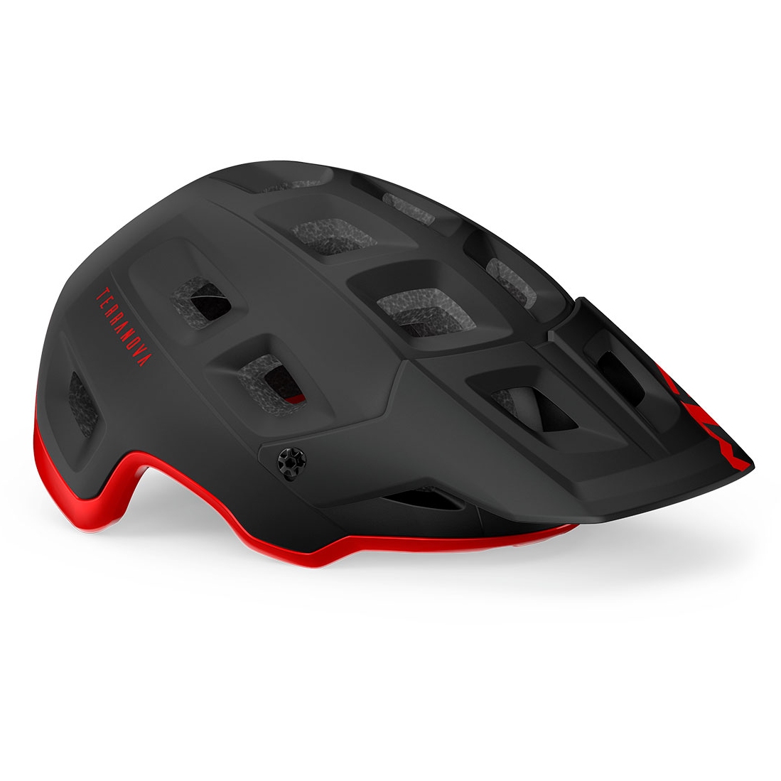 Image of MET Terranova MIPS Helmet - Black / Red Matt Glossy